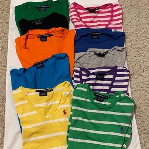 Ralph Lauren 10 T shirt bundle